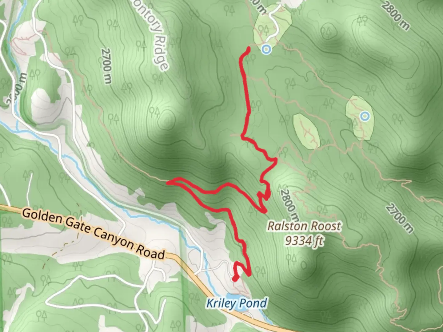 An image depicting the trail Mule Deer and Blue Grouse Trail and its surrounding area.