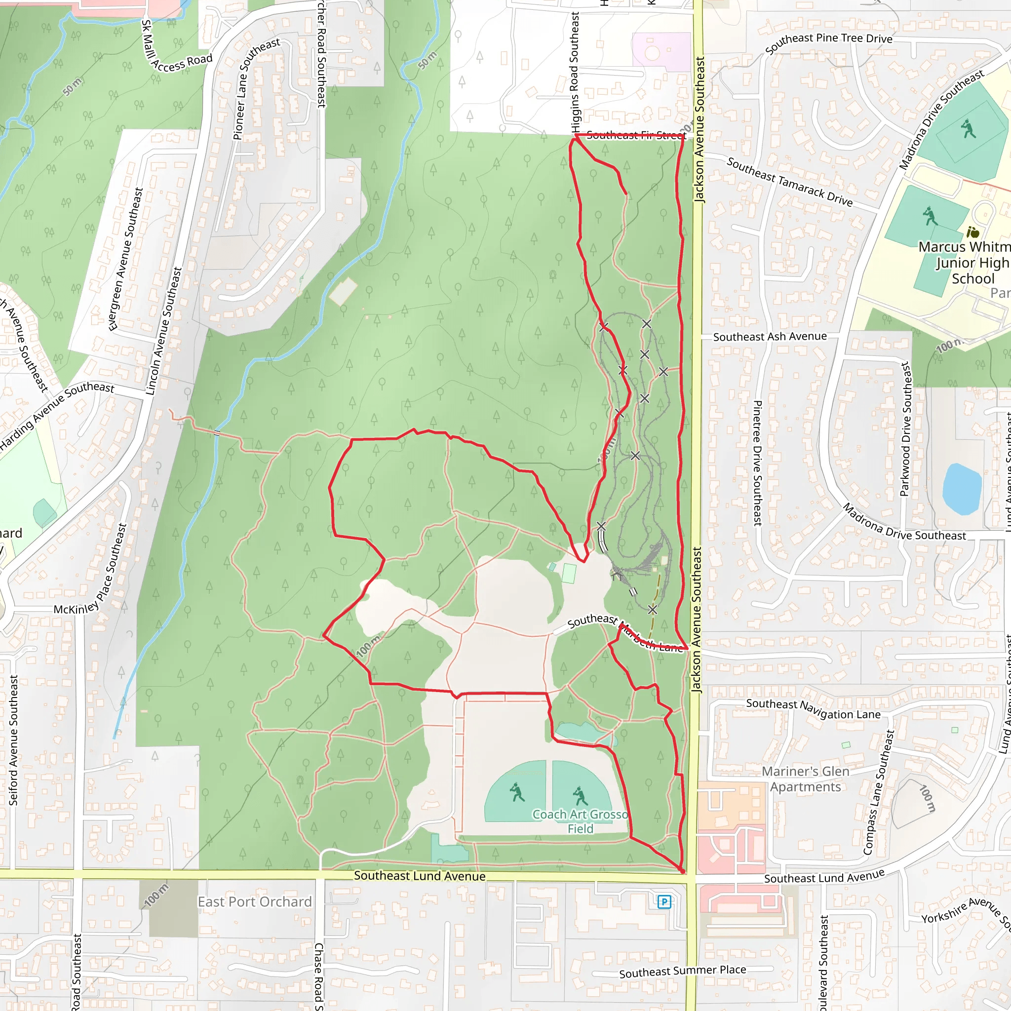South Kitsap Regional Park Loop mobile static map