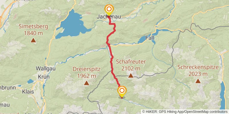 Dream Path - Traumpfad - Munich to Venice stage 6 Map