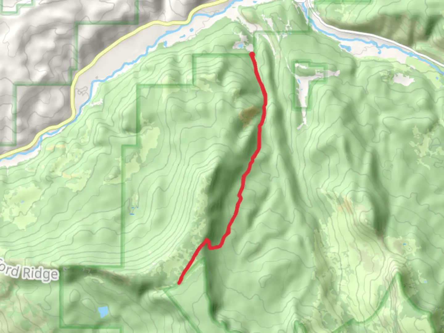 An image depicting the trail Papoose Creek Trail and its surrounding area.