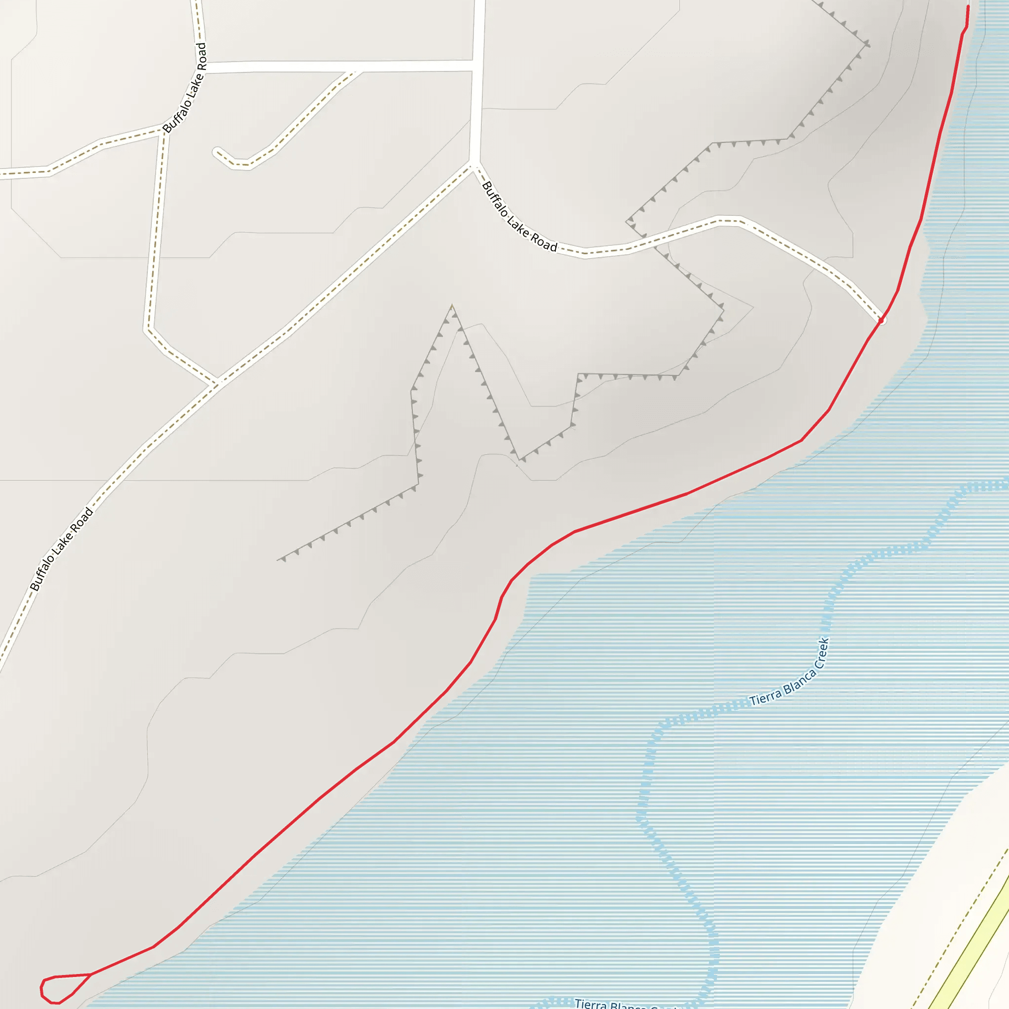 Earthen Walking Trail mobile static map