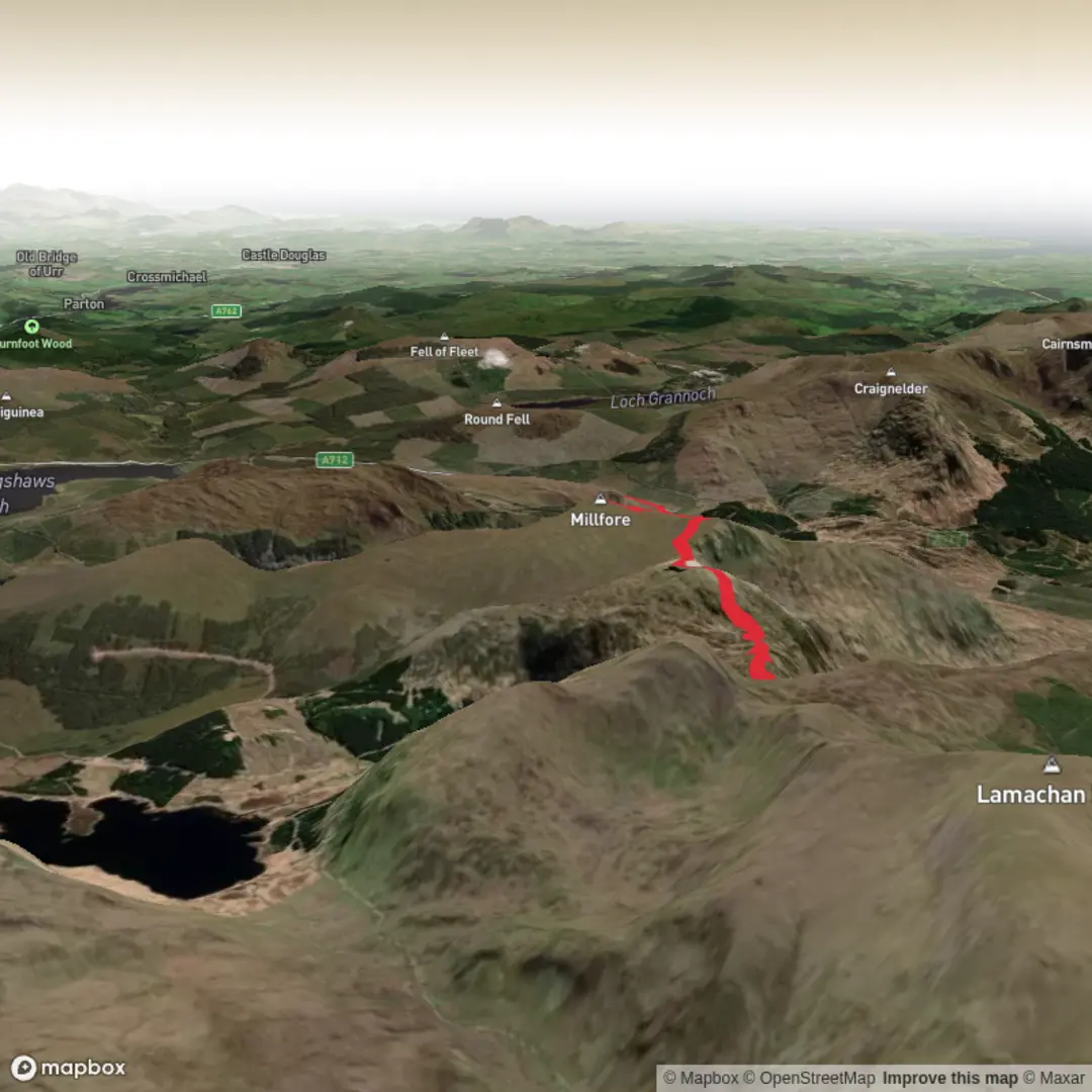 An image depicting the trail Hike from Creebridge and its surrounding area.
