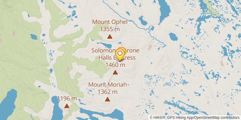 Walls of Jerusalem Circuit Hike spur 3 Map