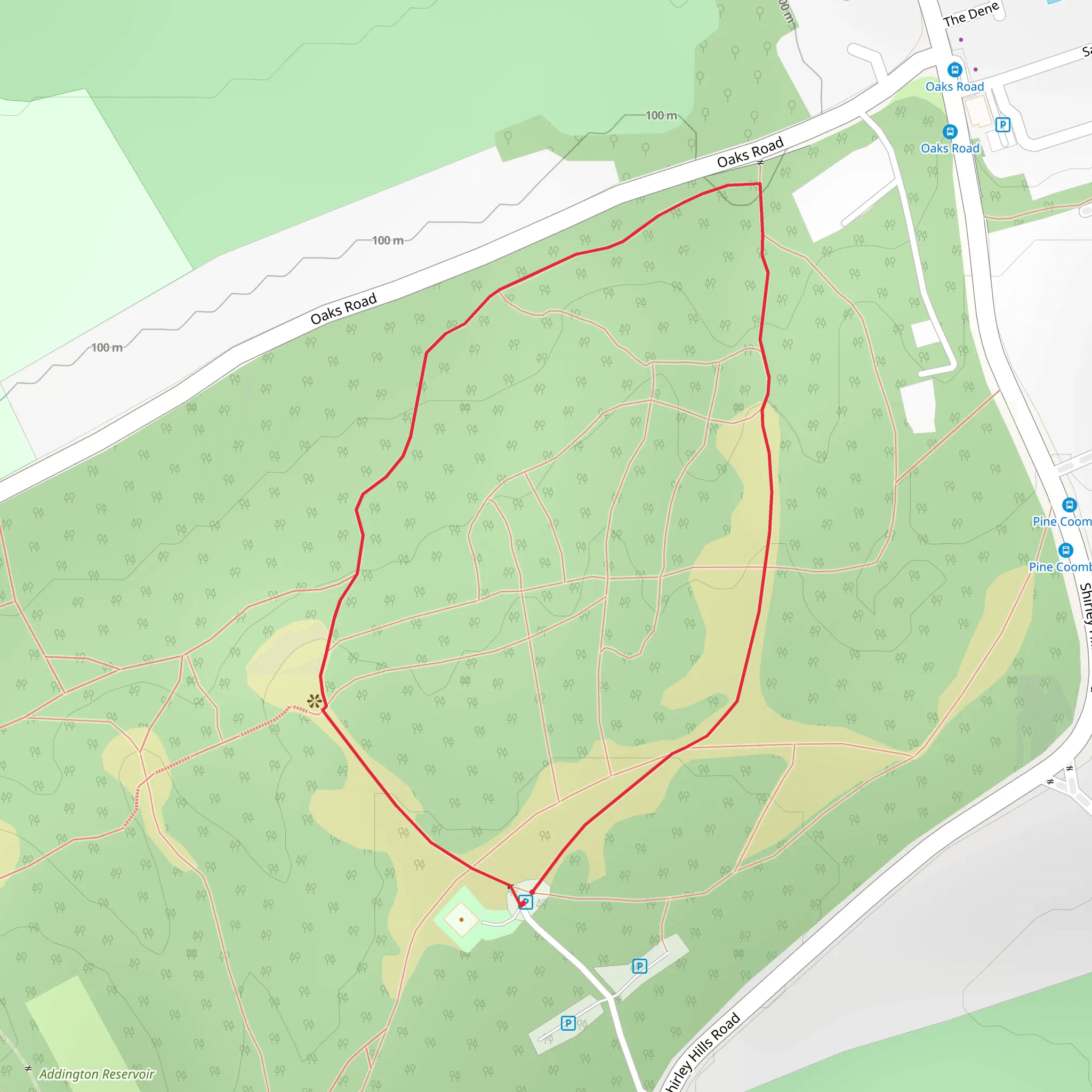 Addington Hills mobile static map