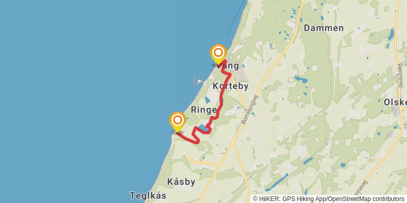 Bornholm Coast Trail alt 1 Map