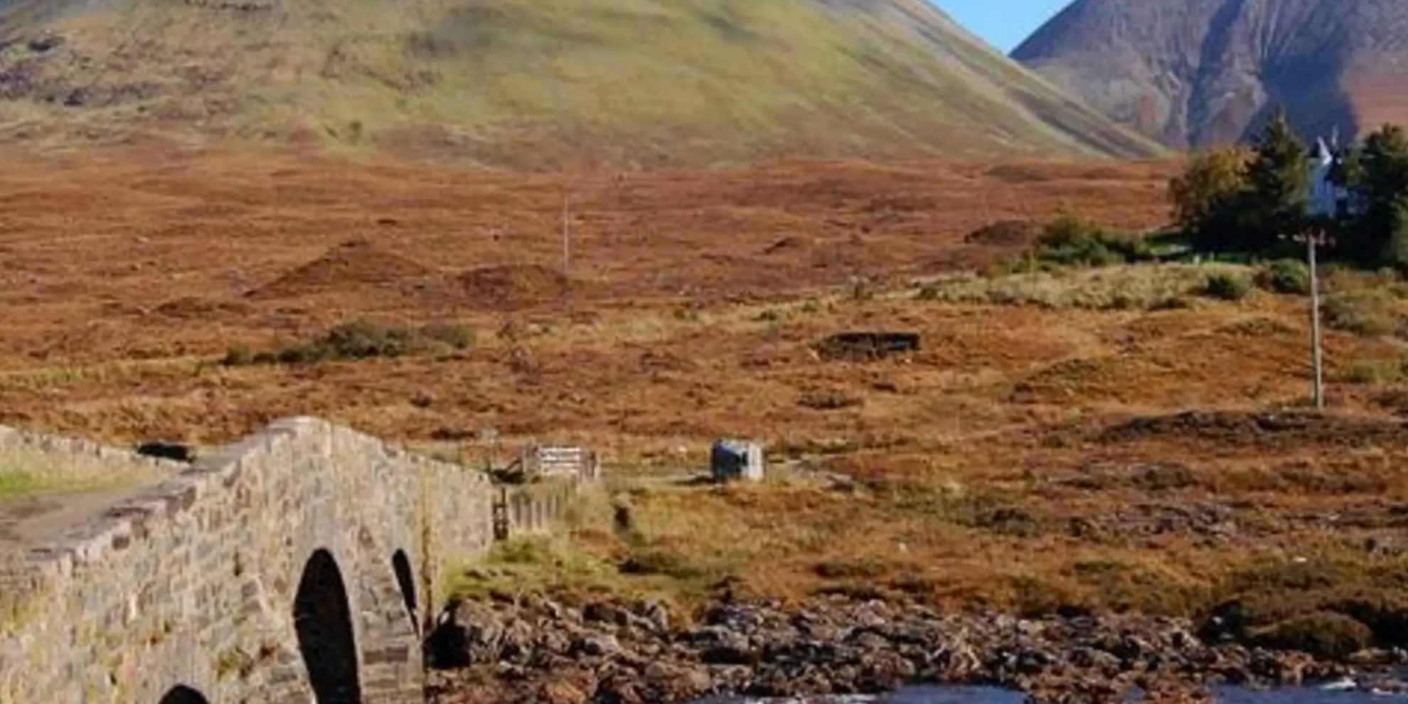 An image depicting the trail Coire a'Bhasteir - Sligachan and its surrounding area.