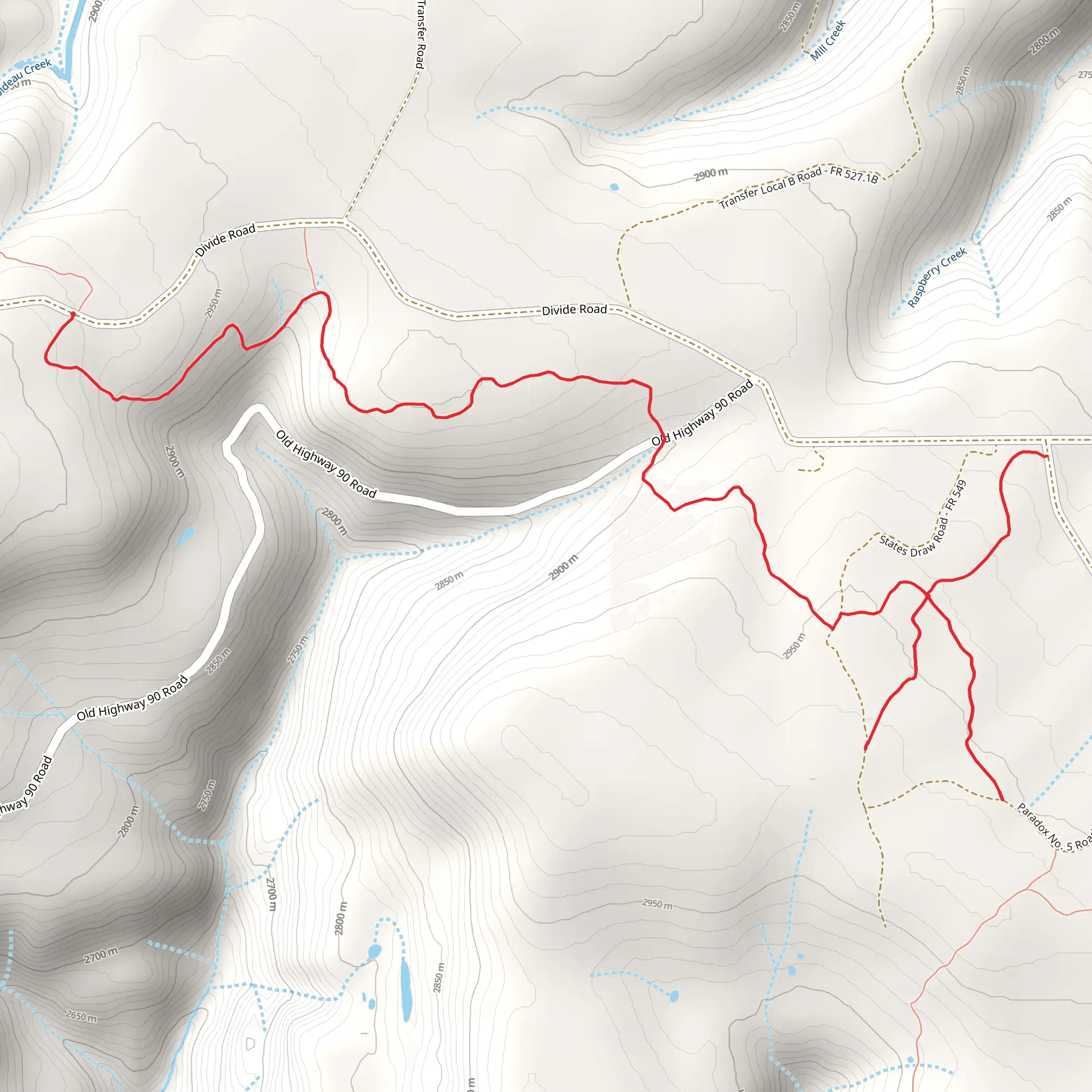 Hornet Trail mobile static map