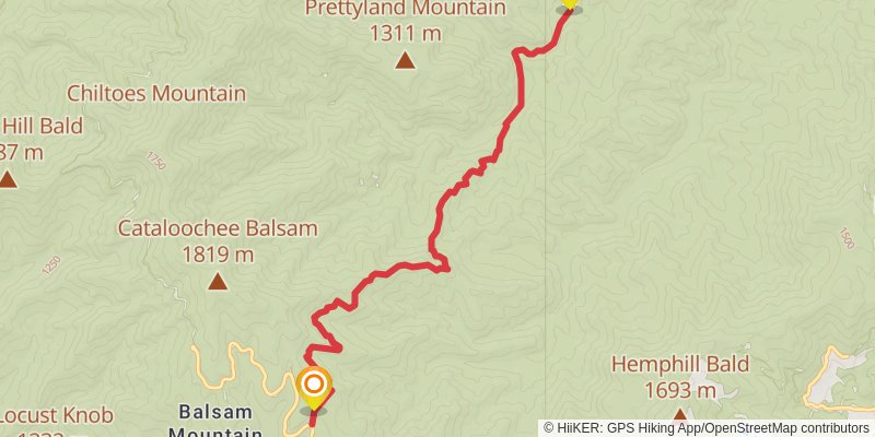 Rough Fork Trail stage 2 Map