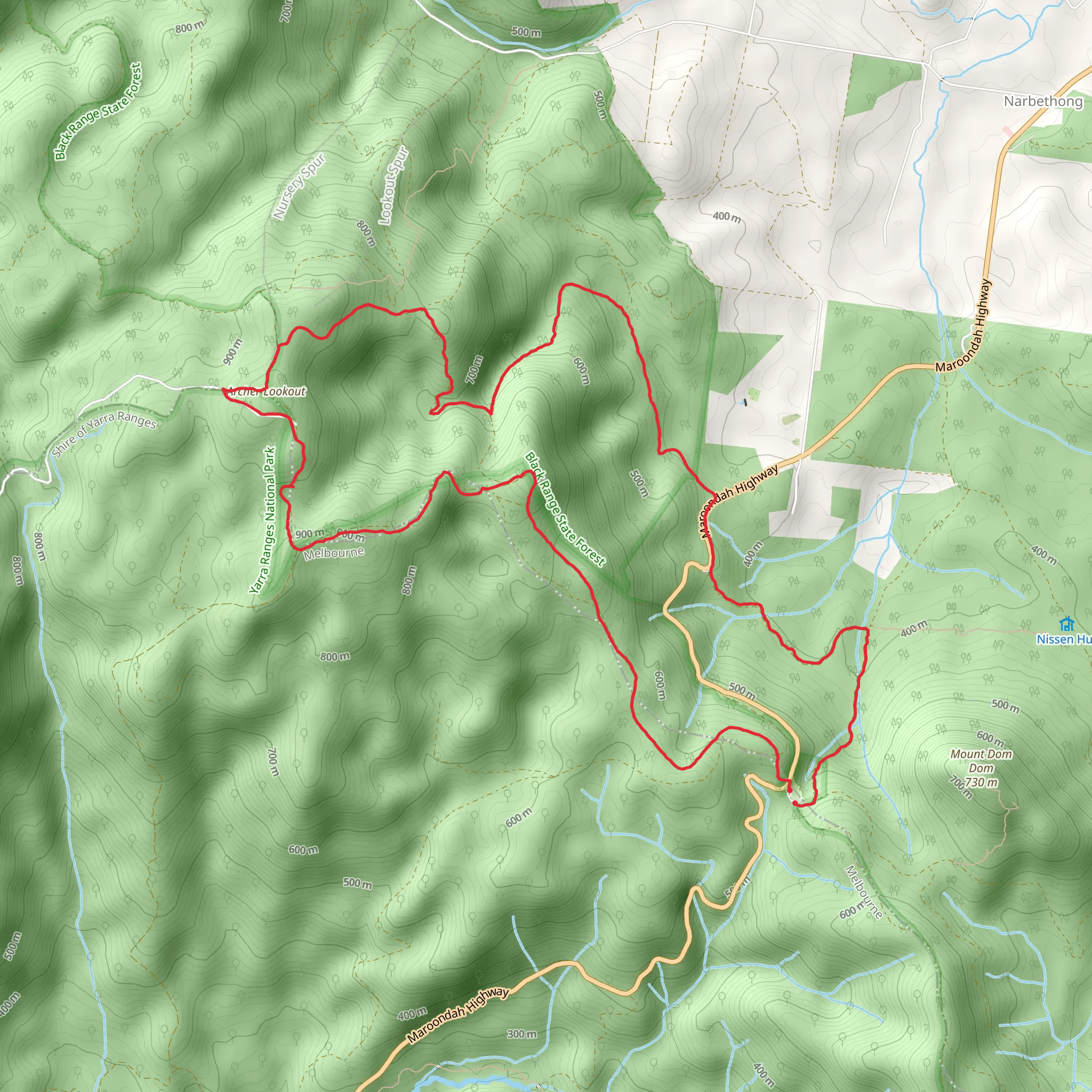 Monda Track mobile static map