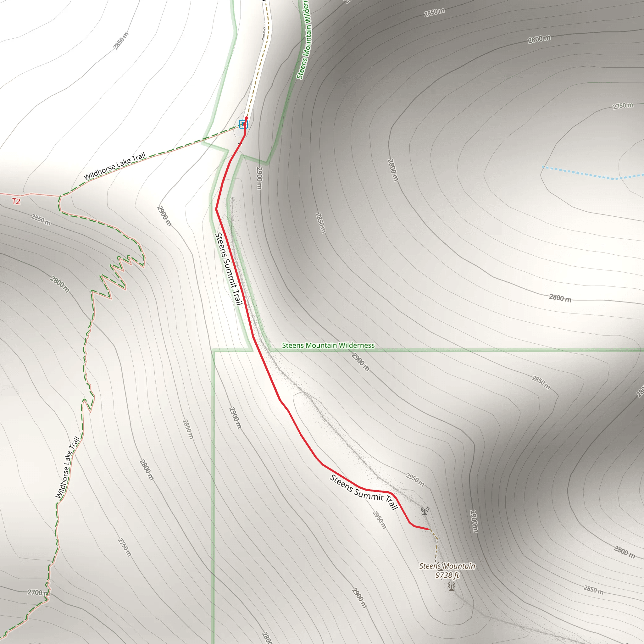 Steens Mountain mobile static map