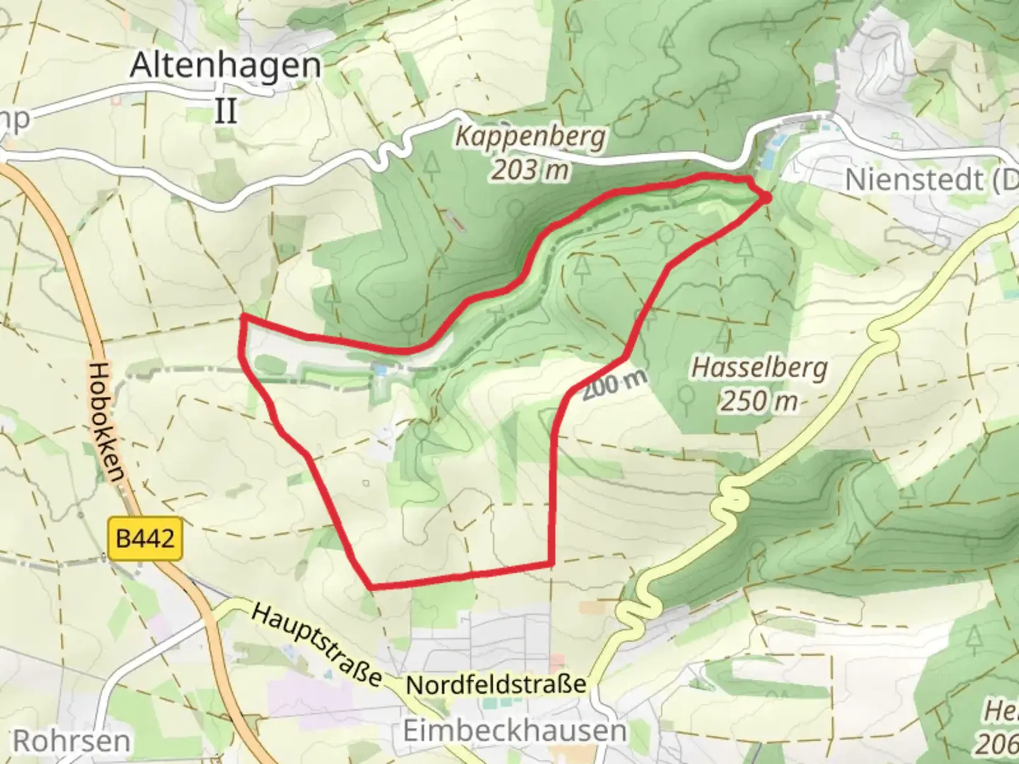 An image depicting the trail Walterbachtal Loop and its surrounding area.