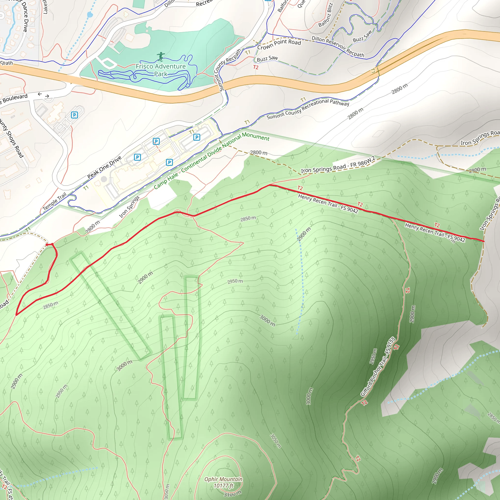 Henry Recen Trail mobile static map