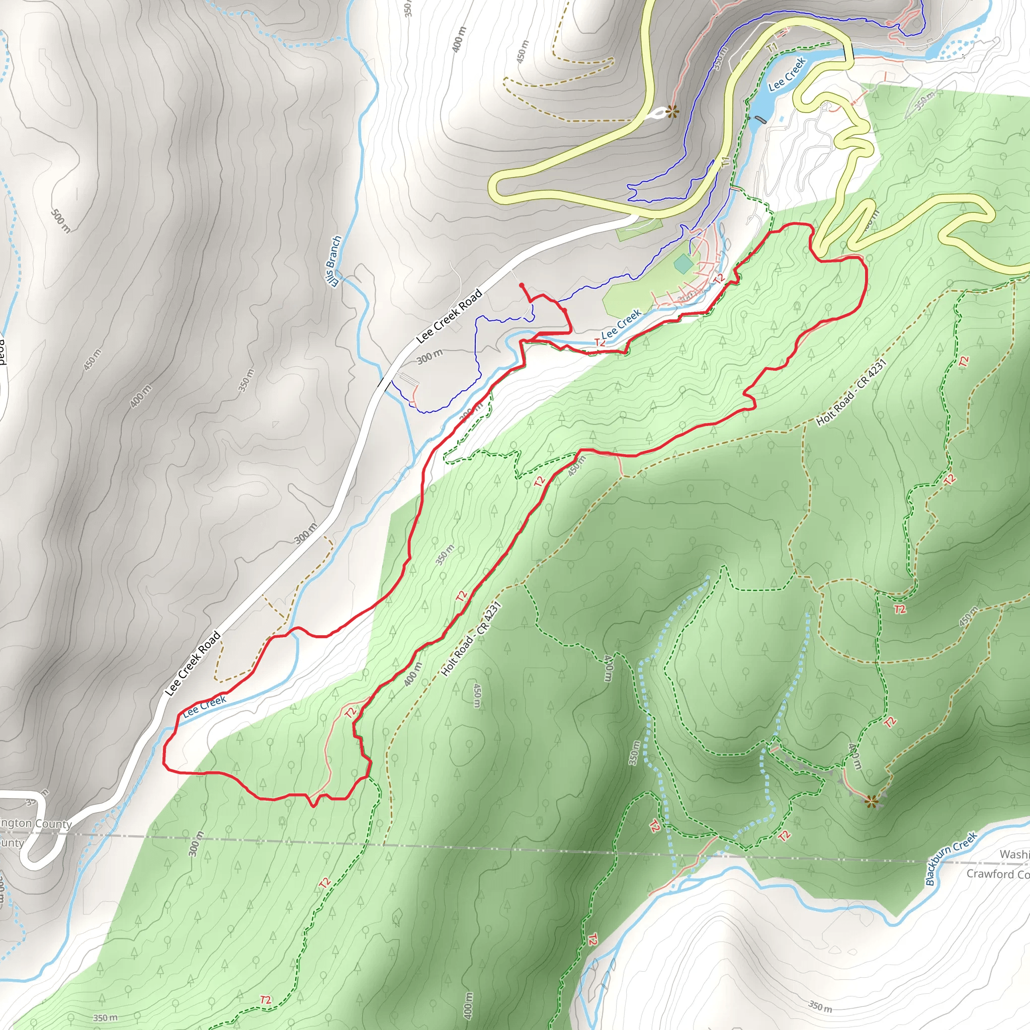 Gorley King Loop Trail mobile static map