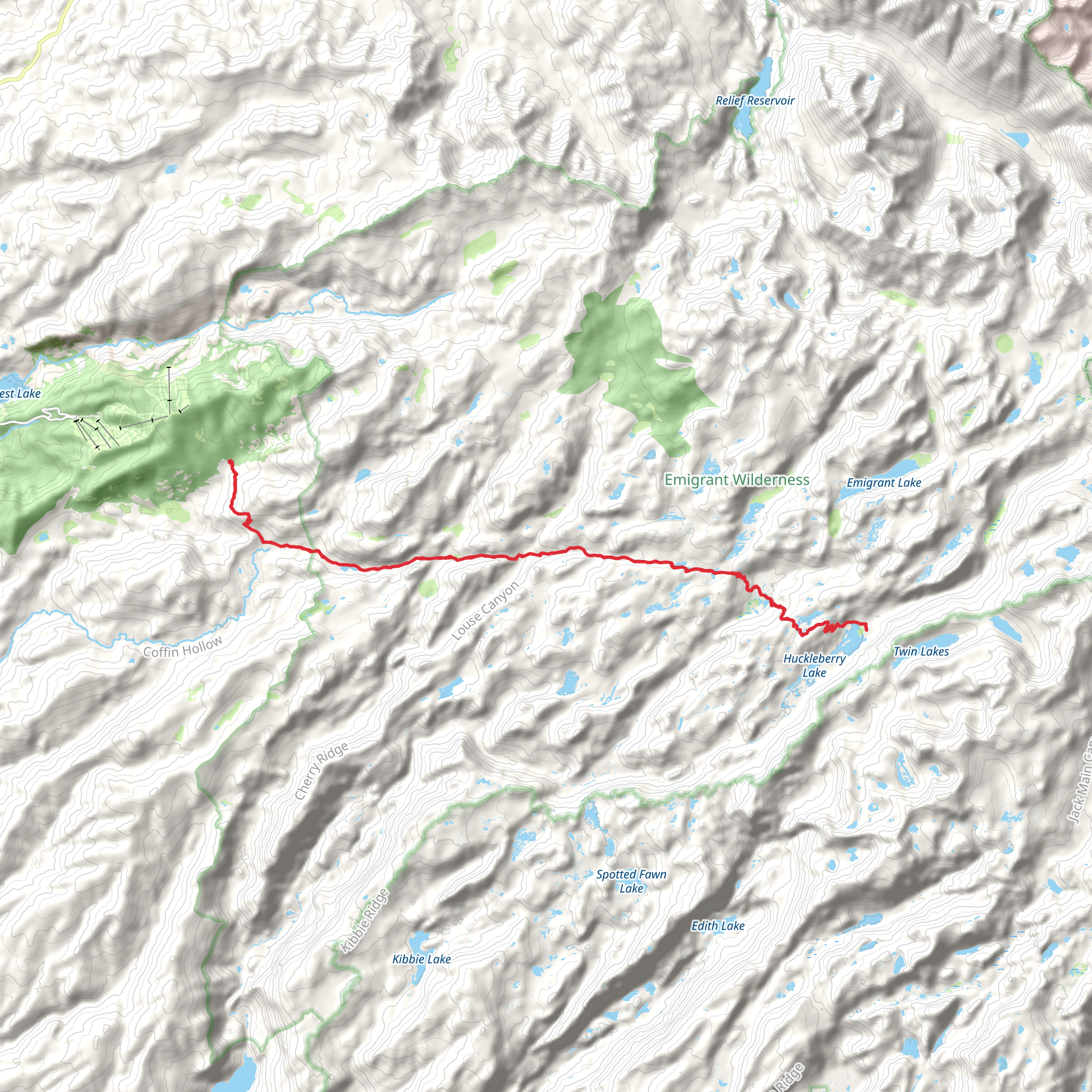 Letora Lake Trail mobile static map