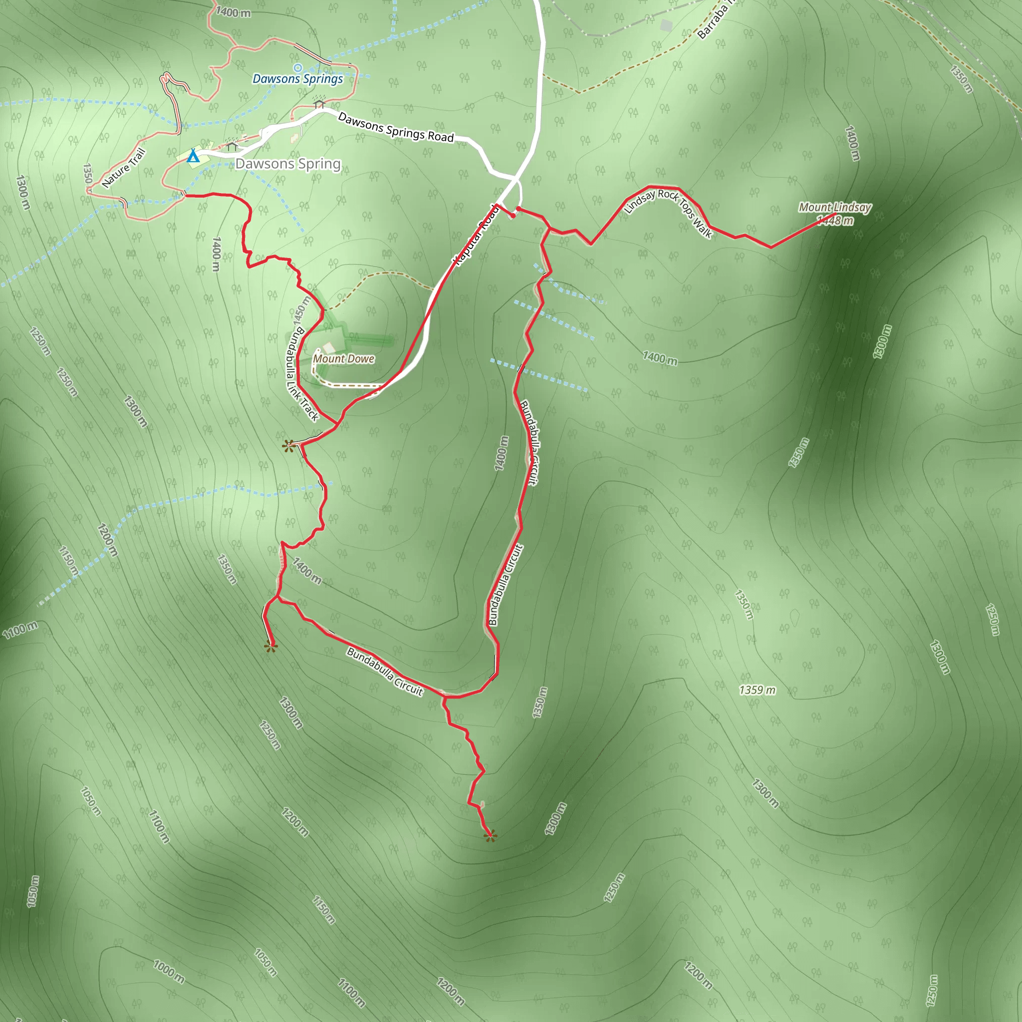 Bundabulla Circuit Track mobile static map