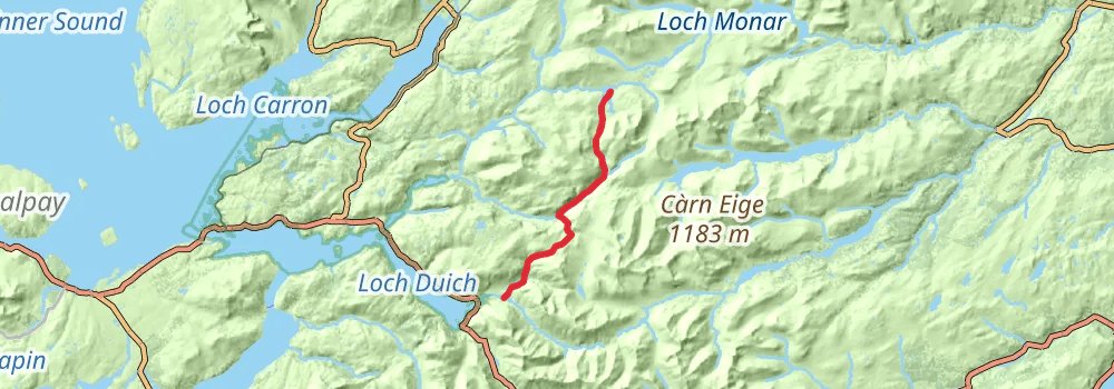 Scottish National Trail stage 33 Map