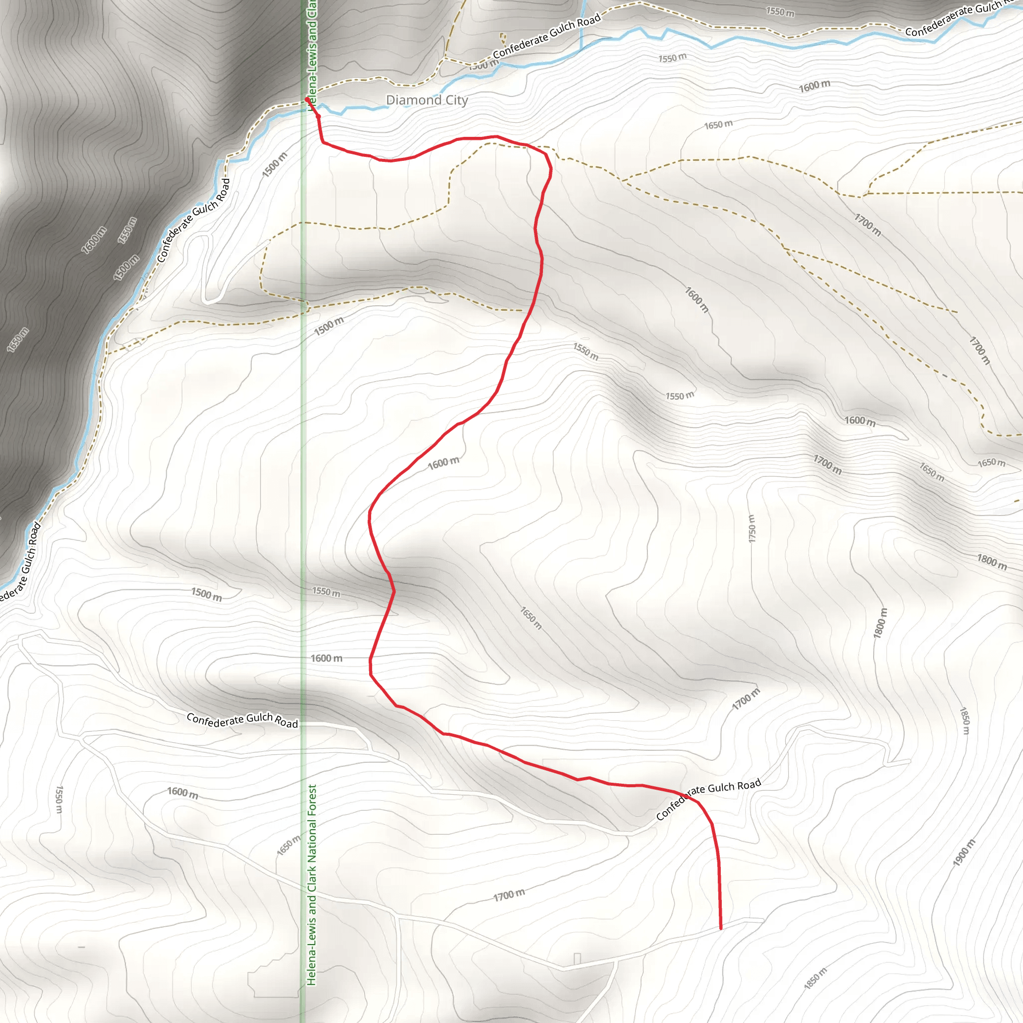 Spruce Creek Trail mobile static map