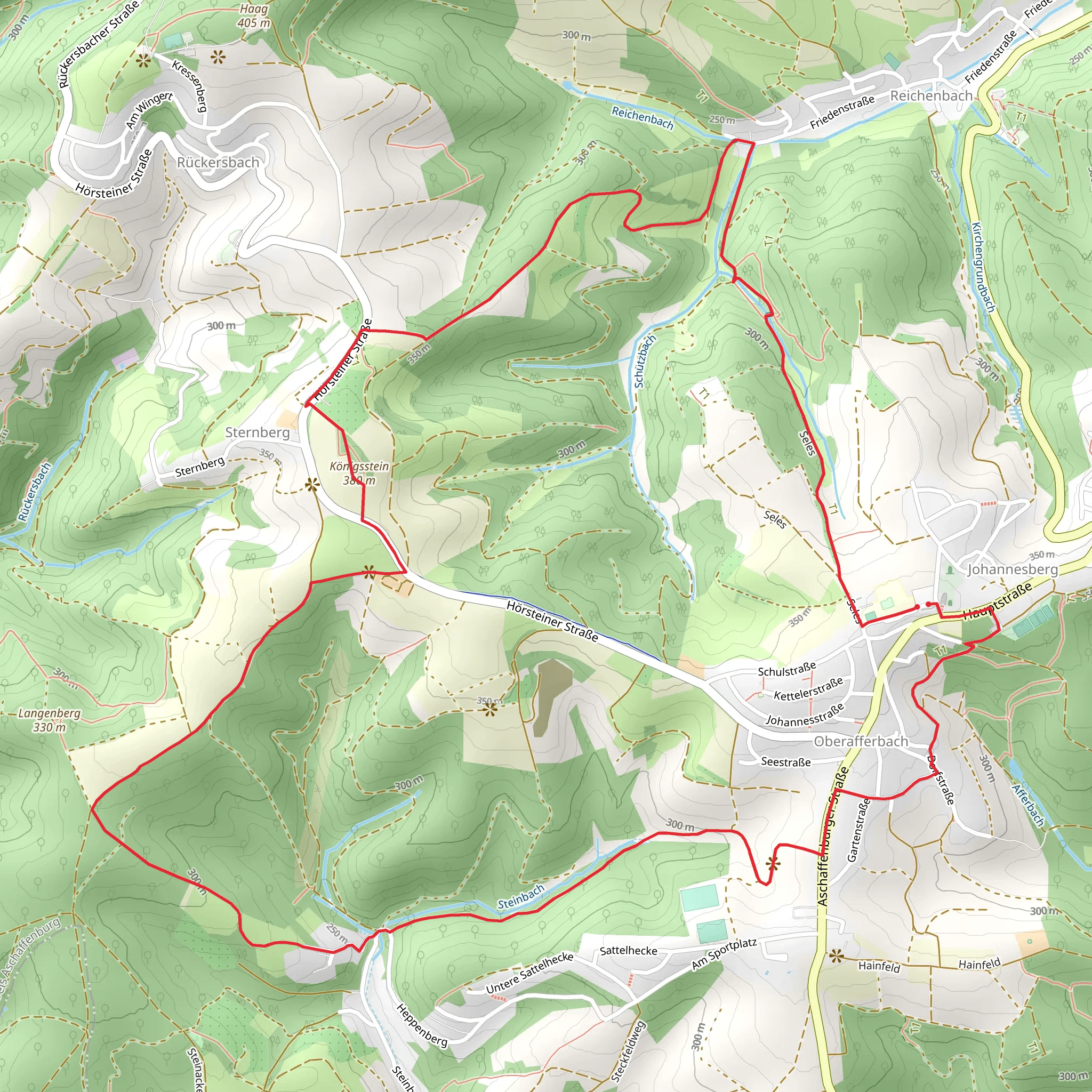 Schwarzer Fuchs and Kulturweg Kleinostheim mobile static map