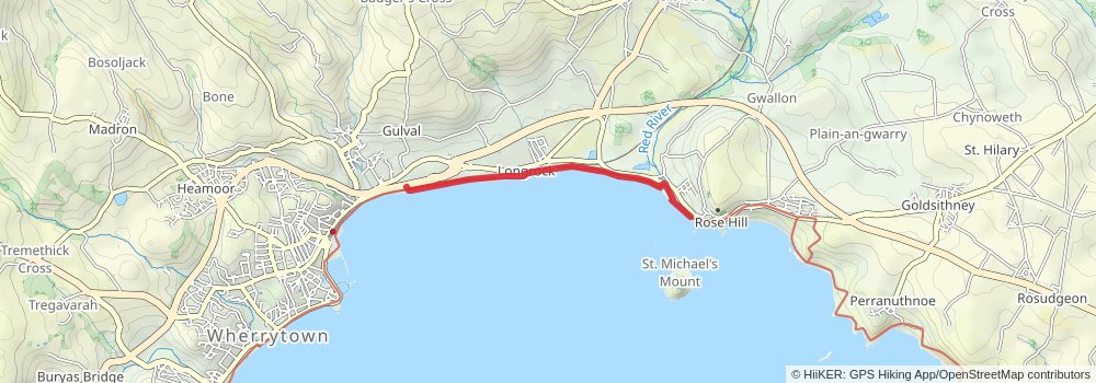 St Michaels Way Walk stage 2 Map