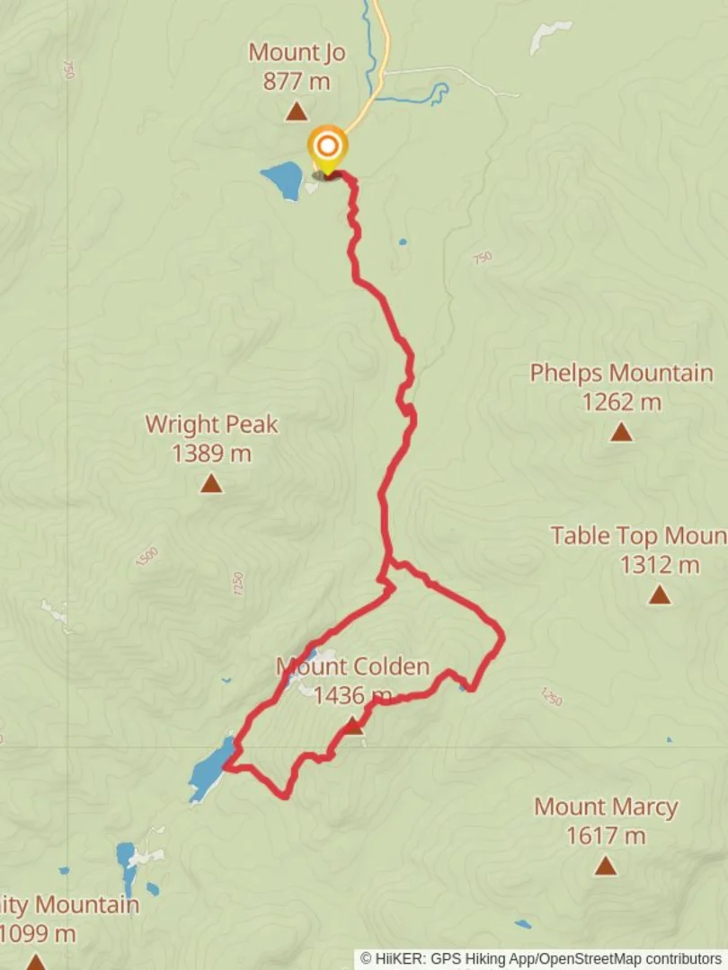An image depicting the trail Avalanche Lake, Lake Colden and Mount Colden Loop via Van Hoevenberg Trail and its surrounding area.