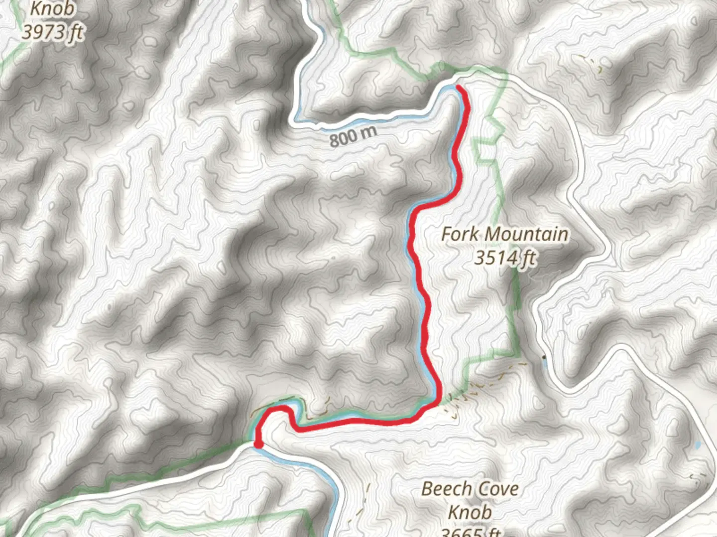 An image depicting the trail Walk along Nantahala River via Old River Road and its surrounding area.