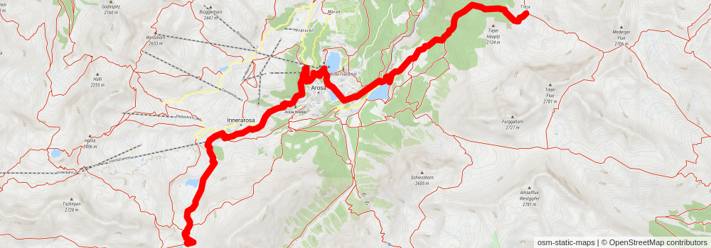 Mittelbünden-Panoramaweg stage 2 Map
