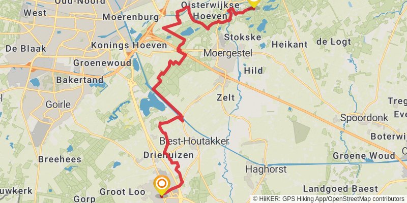 Brabants Vennenpad stage 12 Map