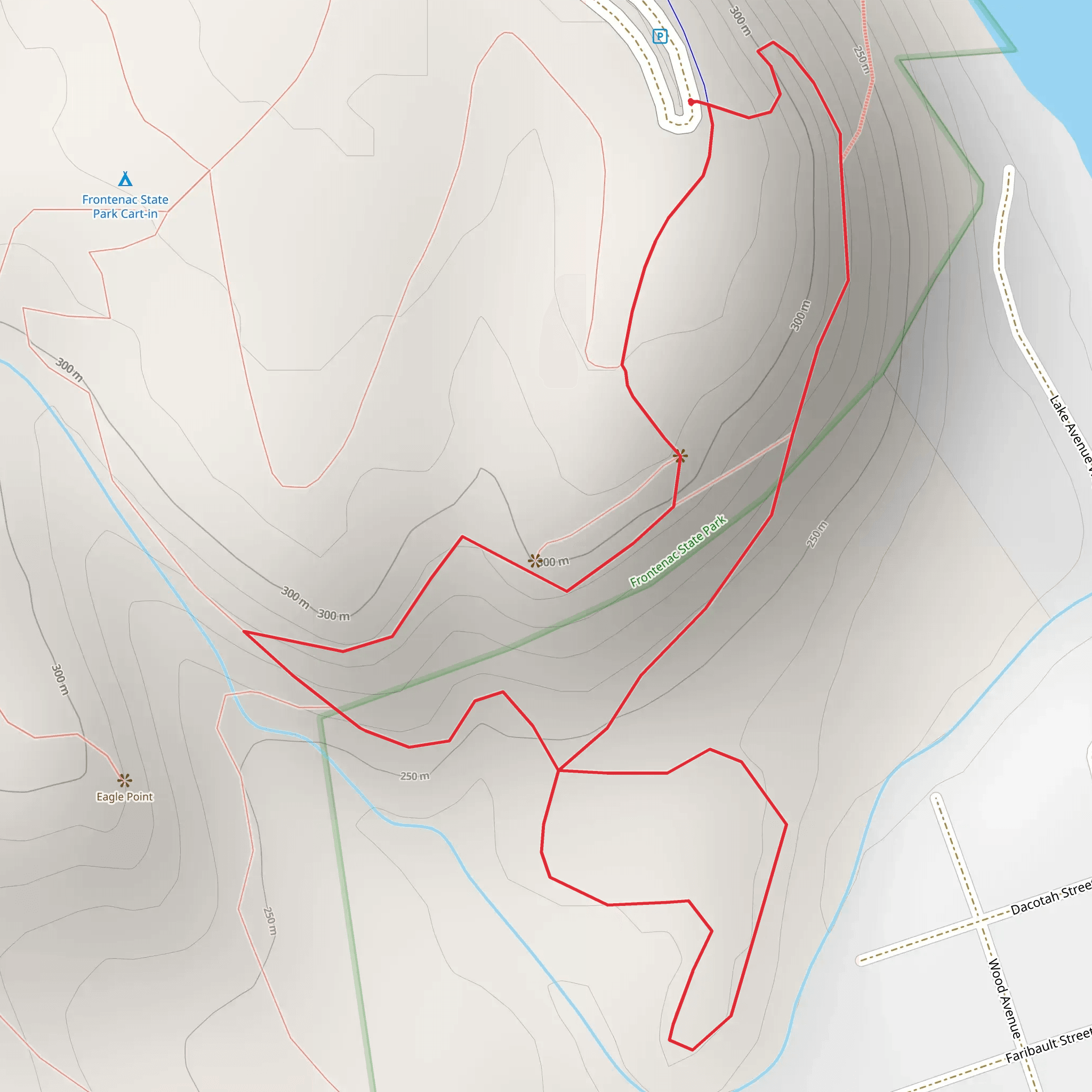 Garrard Bluff Loop mobile static map