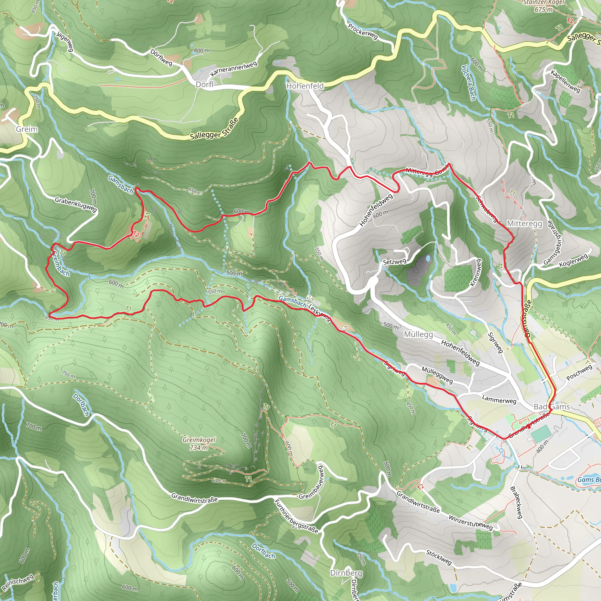 Bad Gams Panorama Trail mobile static map