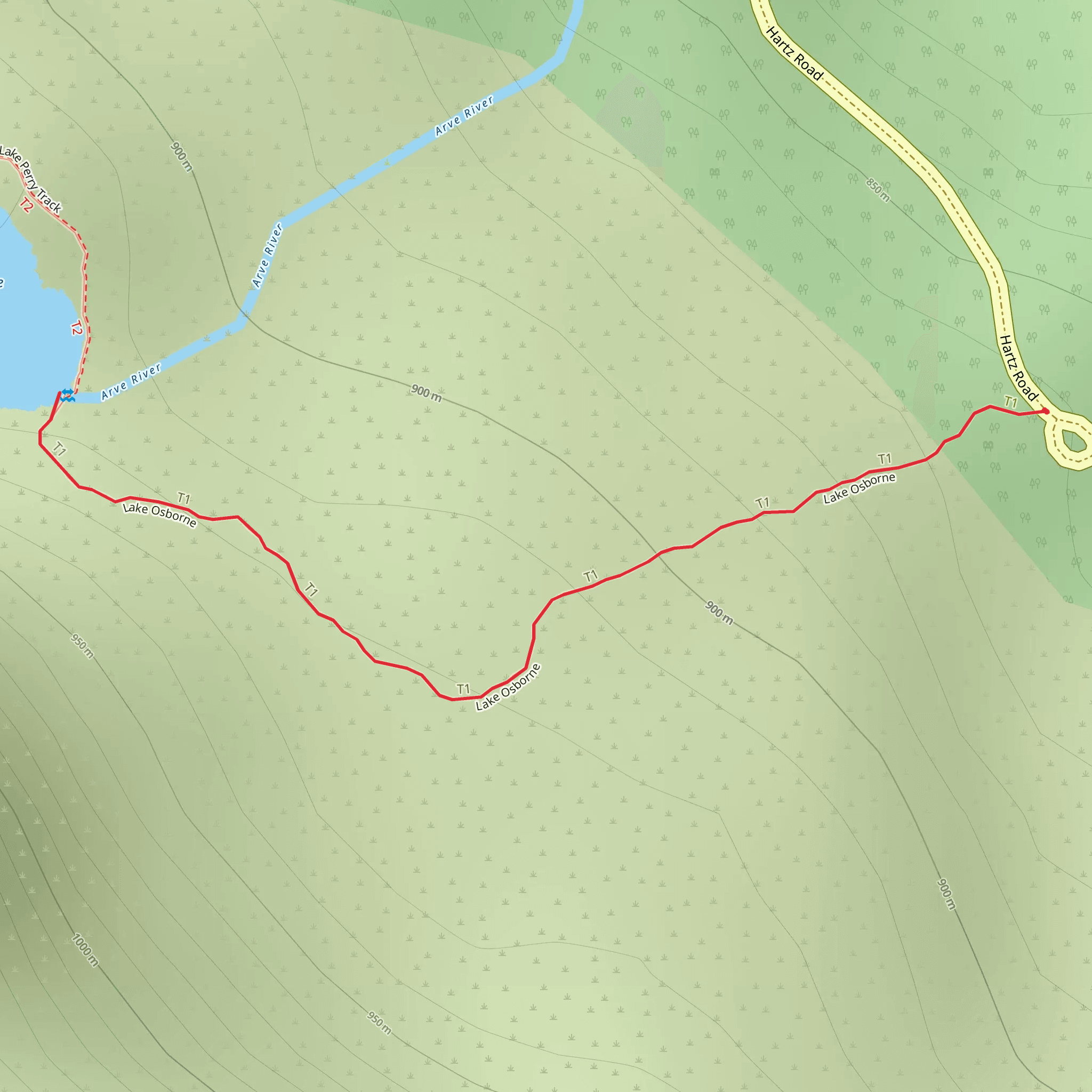 Lake Osborne Track mobile static map