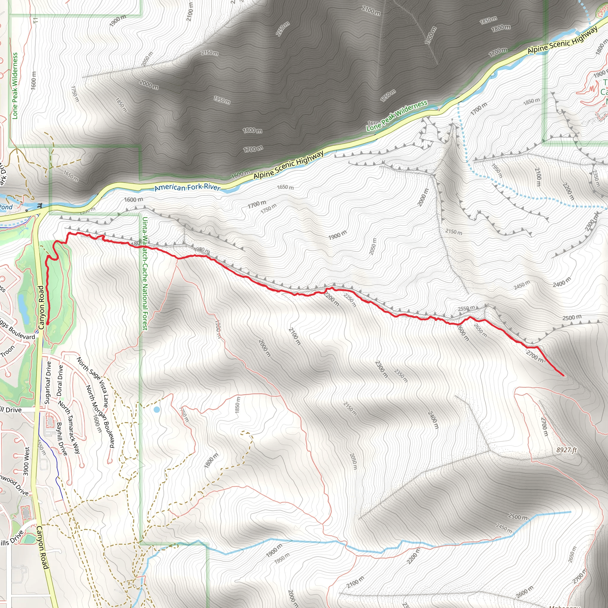 Mahogany northwest Ridge mobile static map