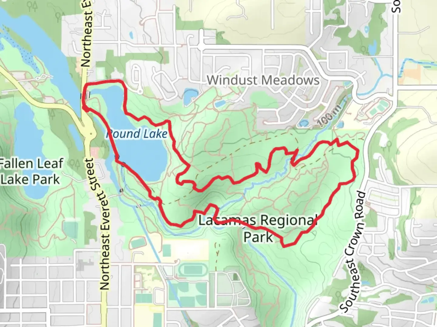 An image depicting the trail Lake to Lake and Red Tape Loop and its surrounding area.