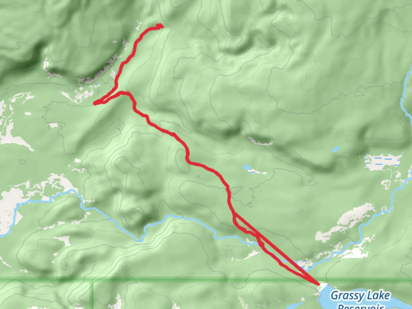 An image depicting the trail Union Falls via Mountain Ash Creek and its surrounding area.