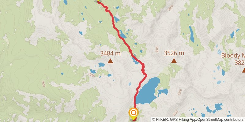 Pacific Crest Trail - Central California spur 3 Map