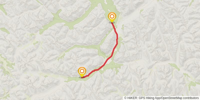 Canol Heritage Trail stage 5 Map
