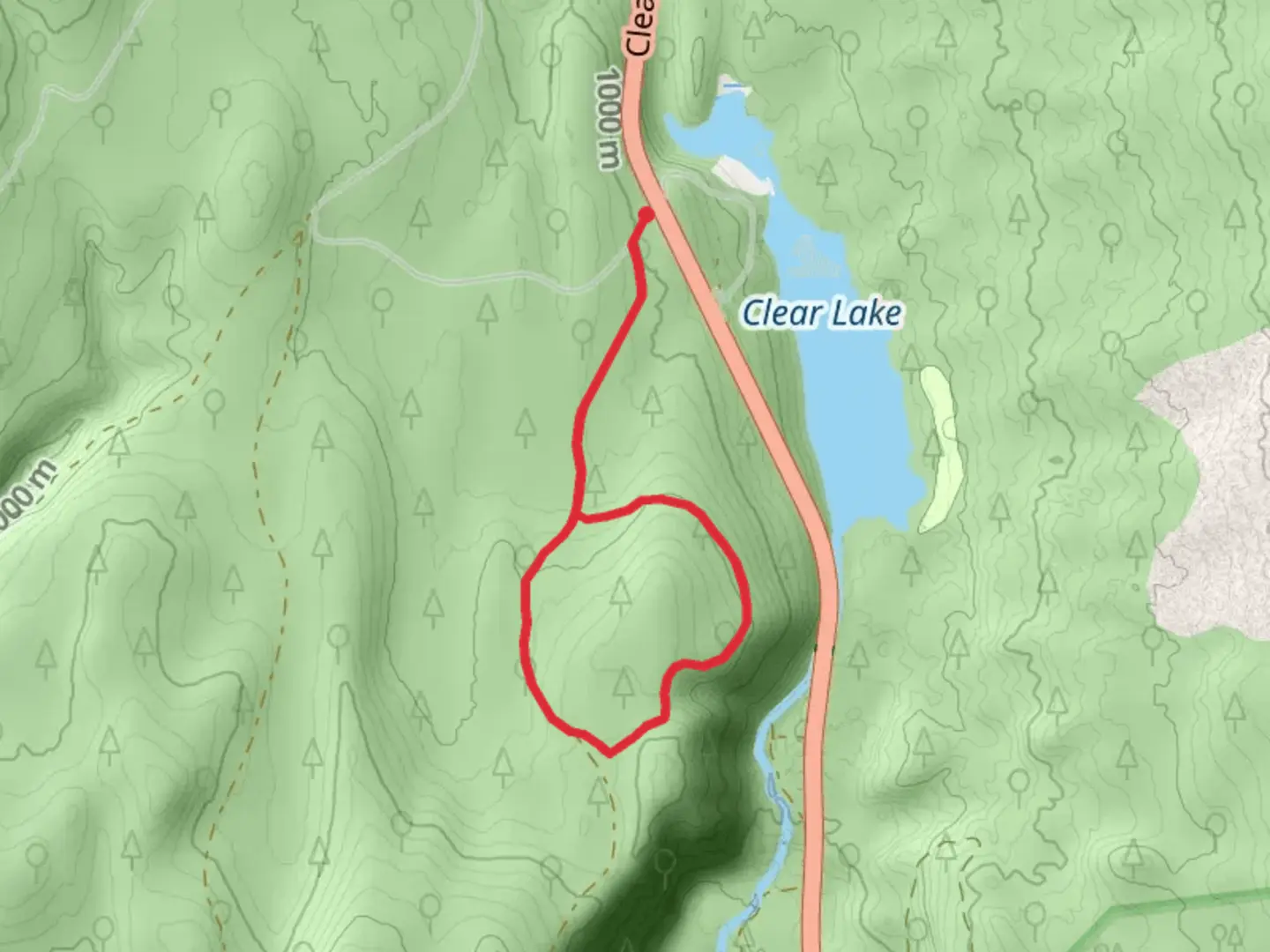 An image depicting the trail Hackleman Creek Road Loop - South and its surrounding area.