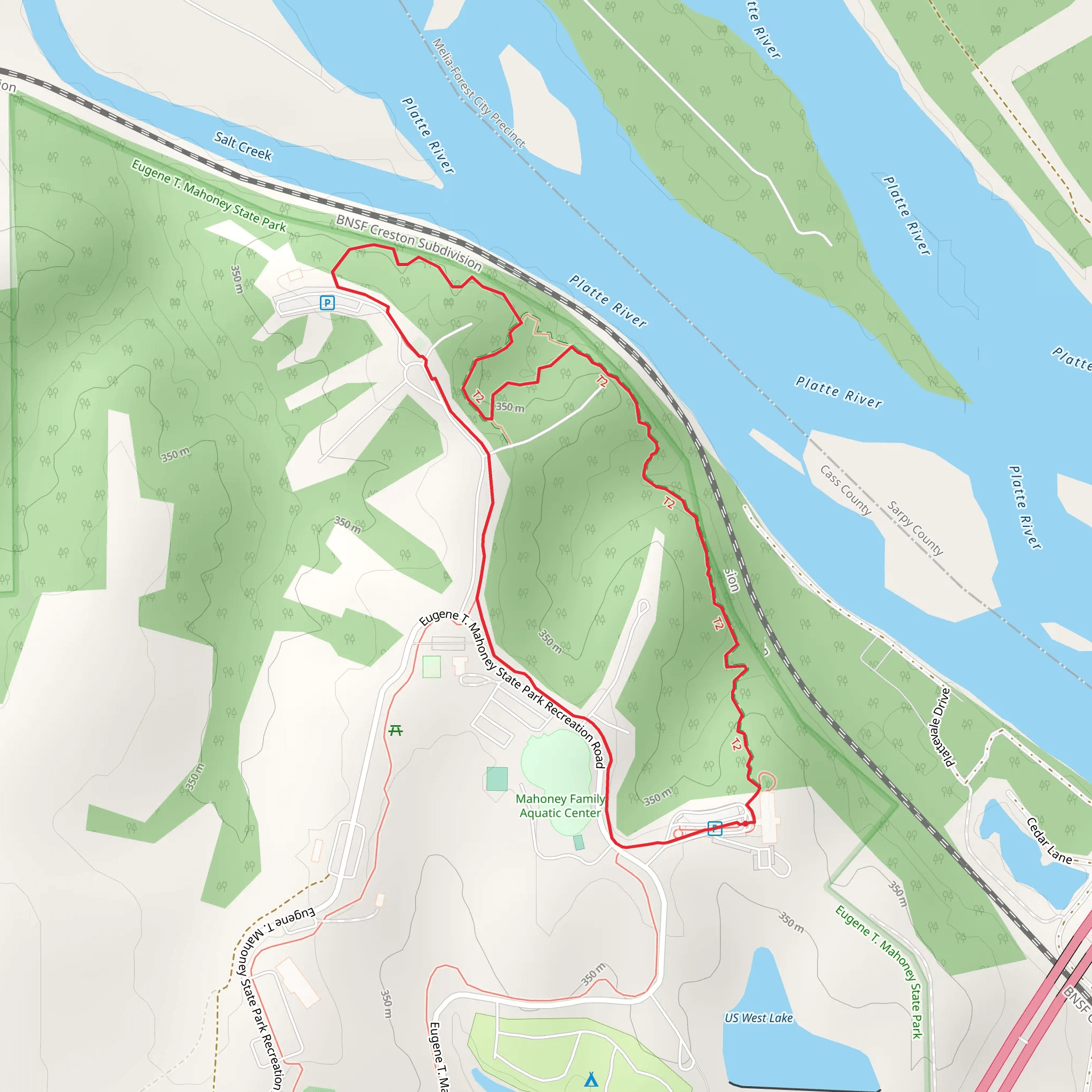 Platte River Loop Walk mobile static map