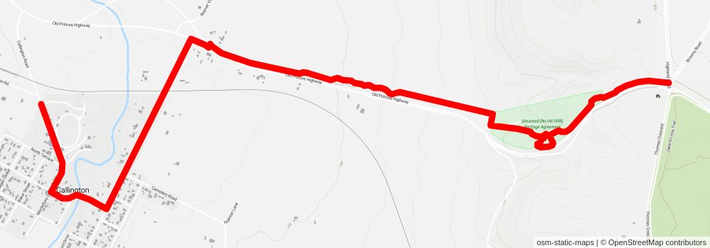 Callington Spur Trail - Lavender Federation Trail stage 2 Map