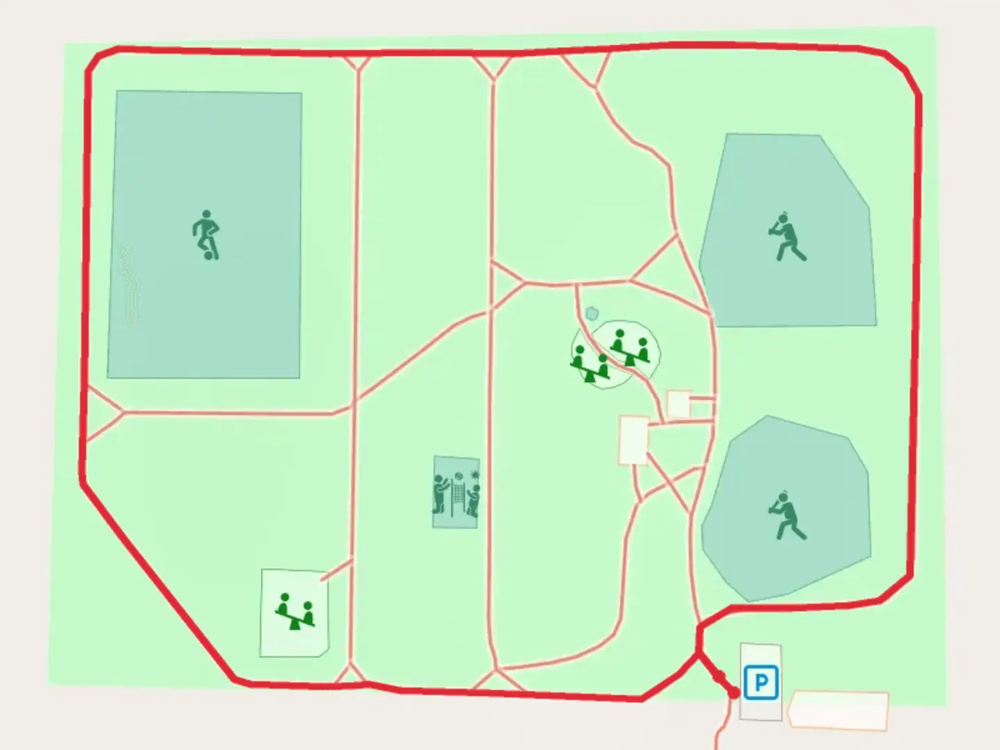 An image depicting the trail Williams Township Park Loop and its surrounding area.