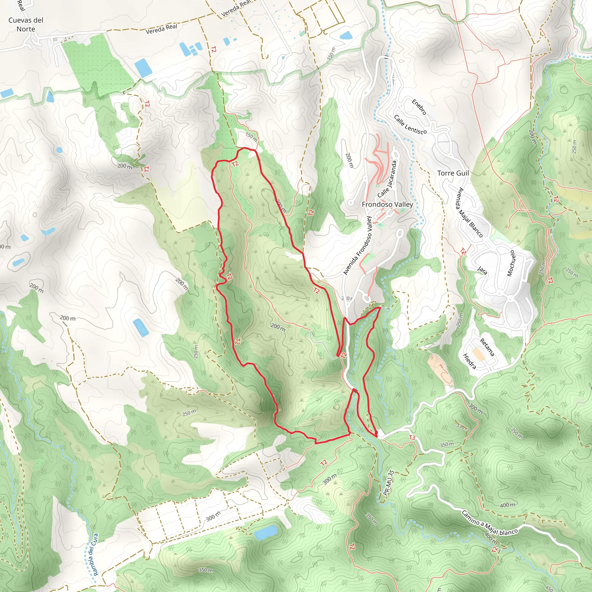 White Ravine Trail PR MU 52 mobile static map
