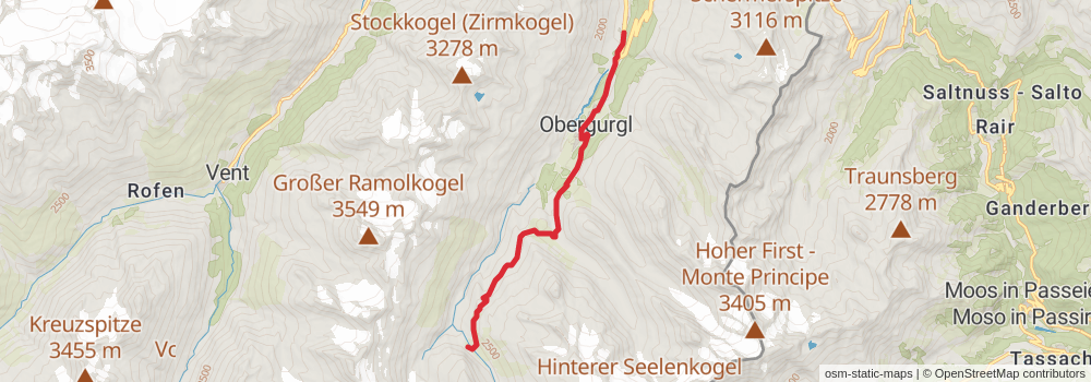 Ötztal Trek stage 9 Map