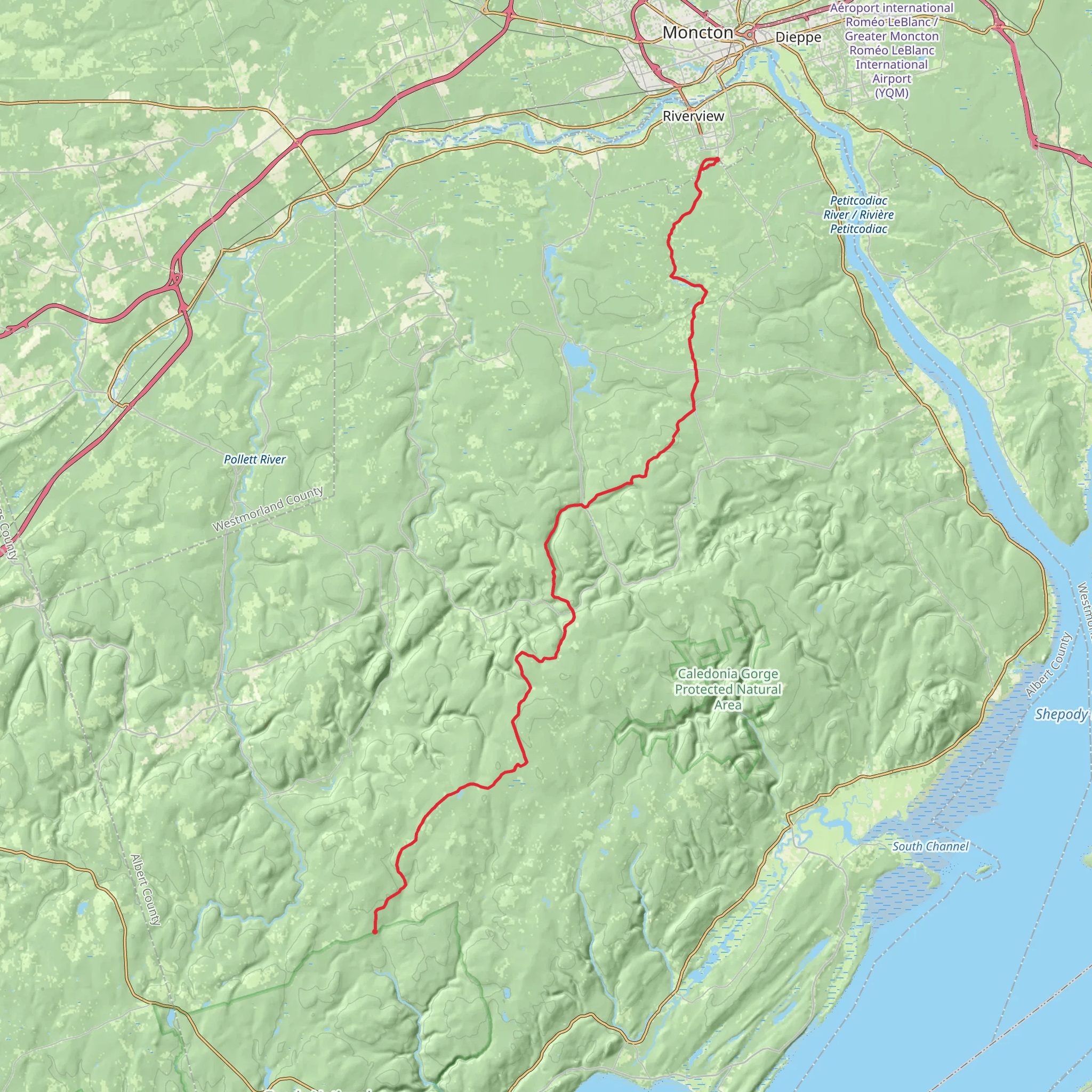 Dobson Trail mobile static map