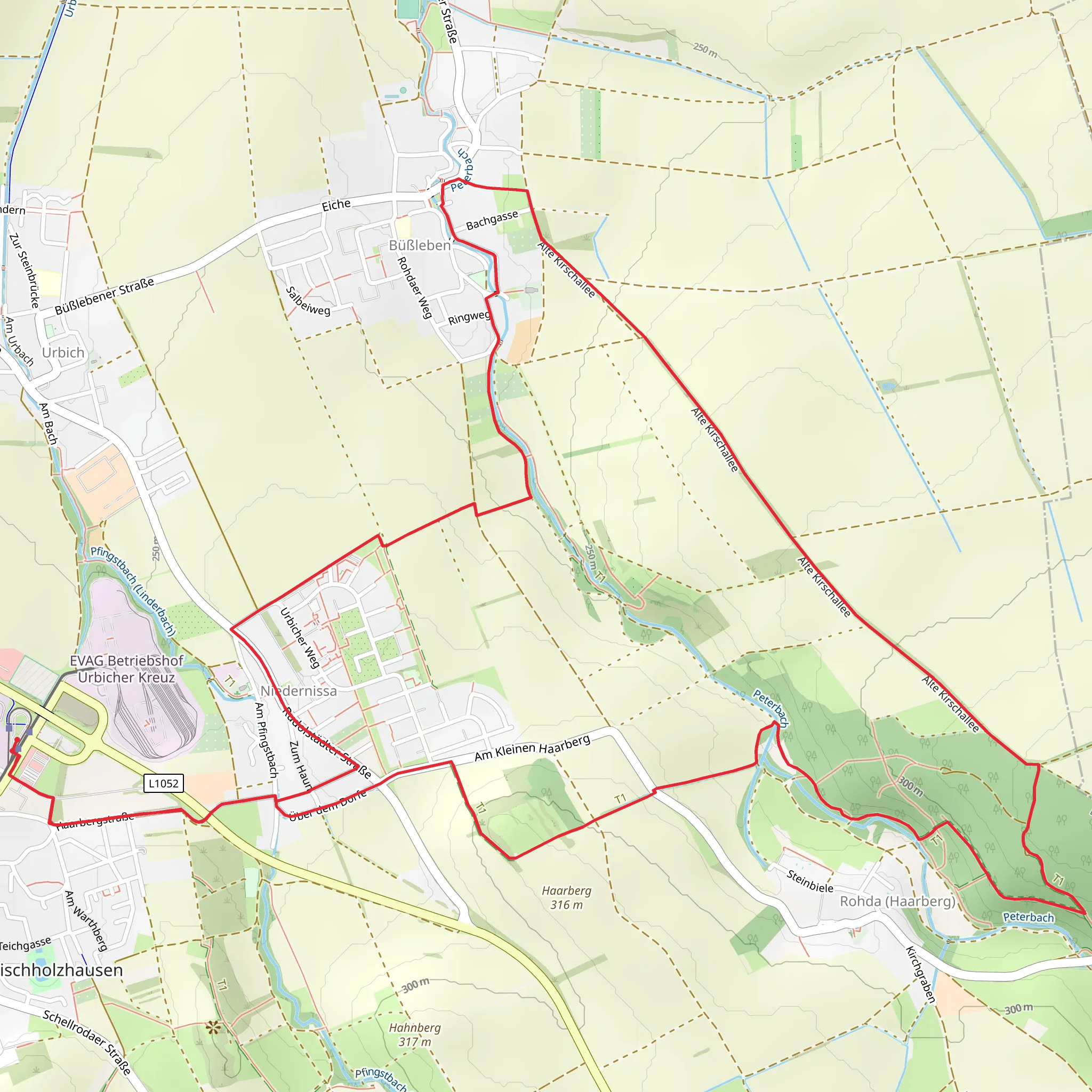 Peterbachtal Loop mobile static map