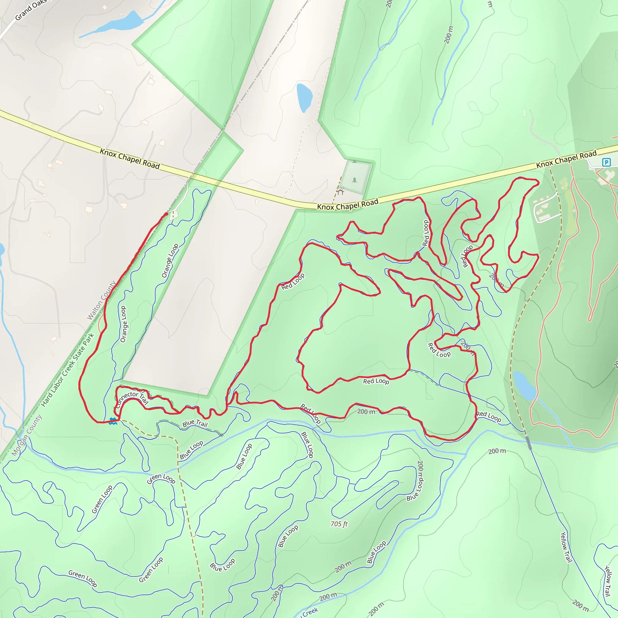 Rocky Creek - Red Loop mobile static map