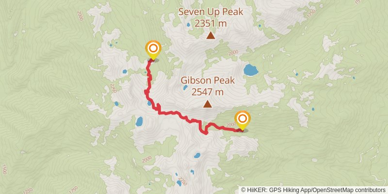 Blacks Basin via Long Canyon Trail stage 2 Map