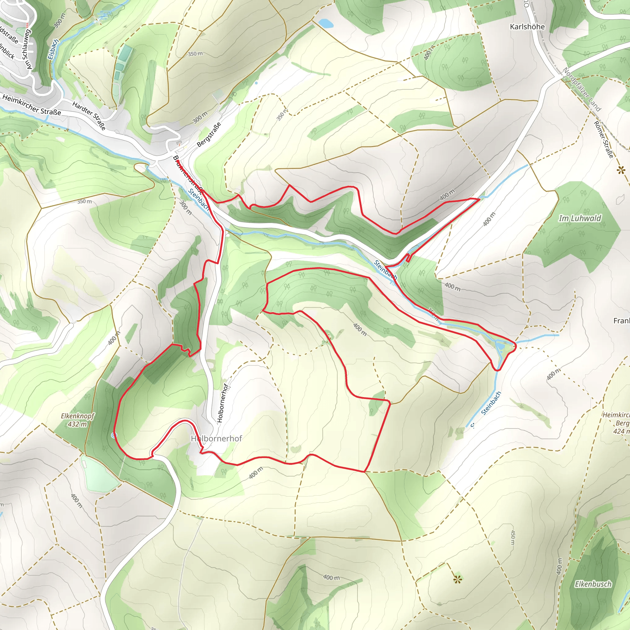 Holbornerhof Loop mobile static map