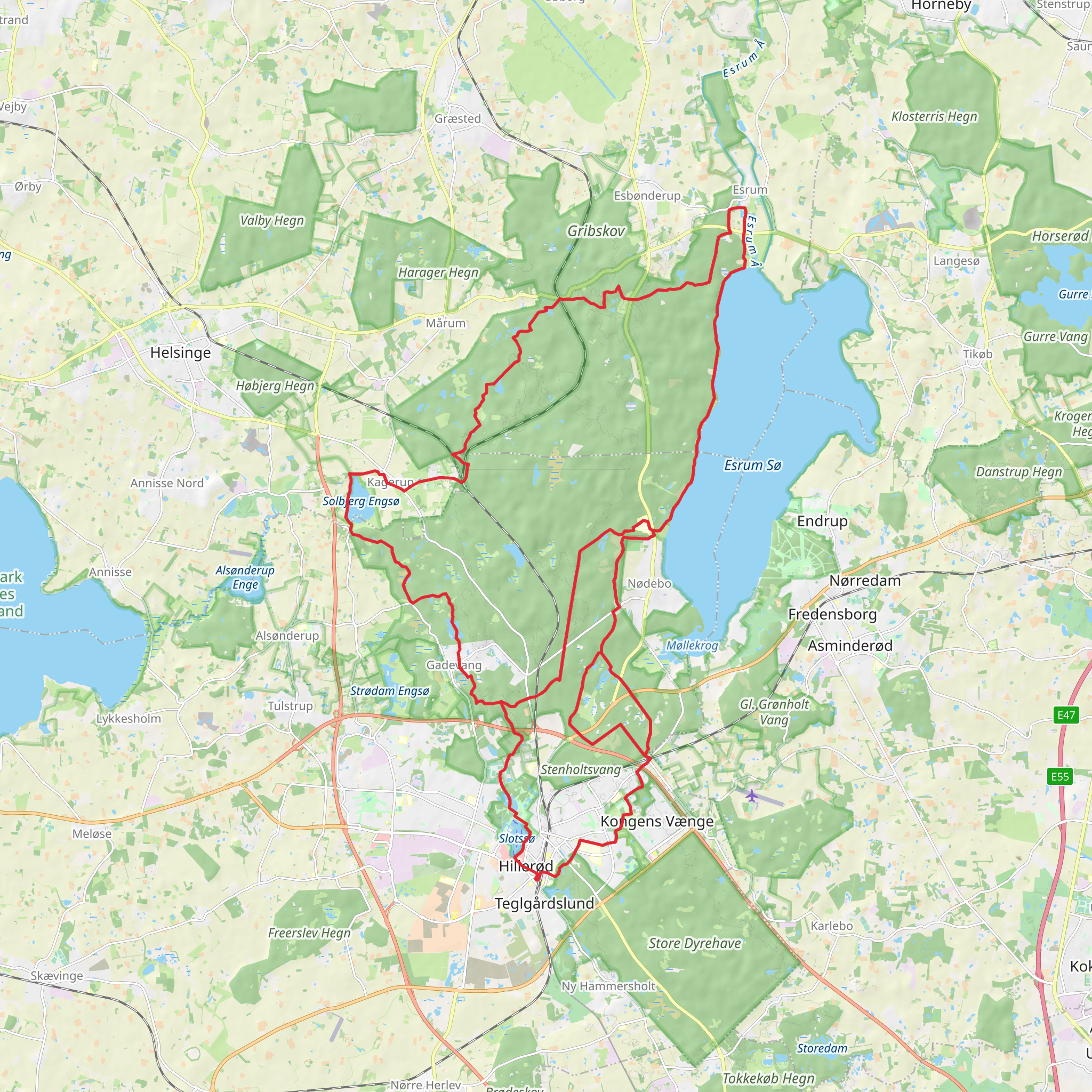 Gribskov Rundt mobile static map