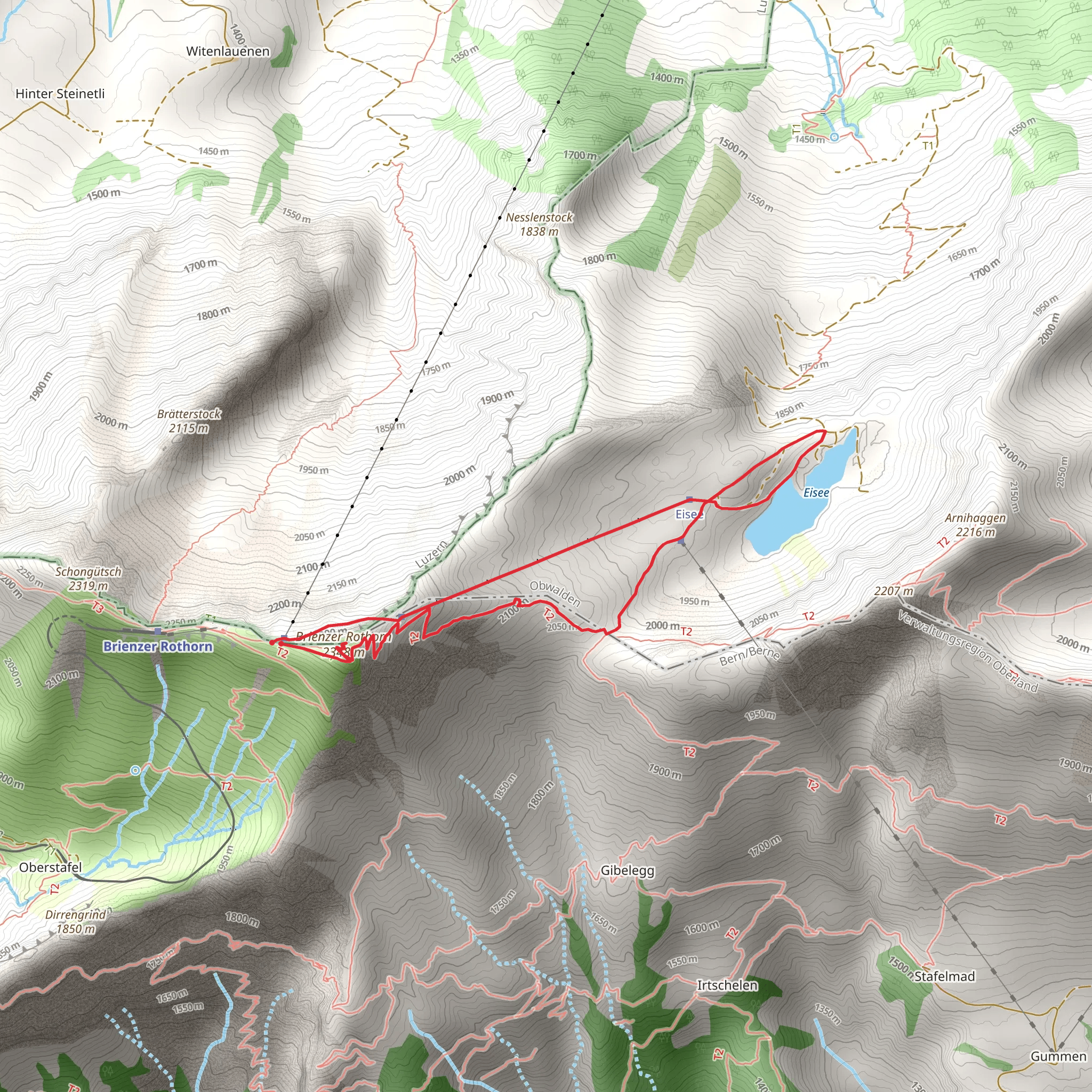Fototrail Rothorn mobile static map