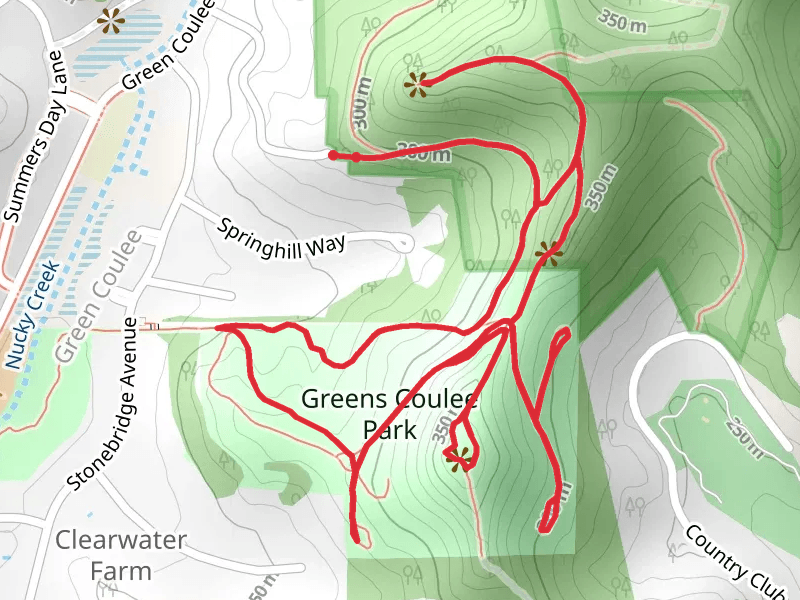 Greens Coulee, Humfield Summit and Pierce Path Loop Trail