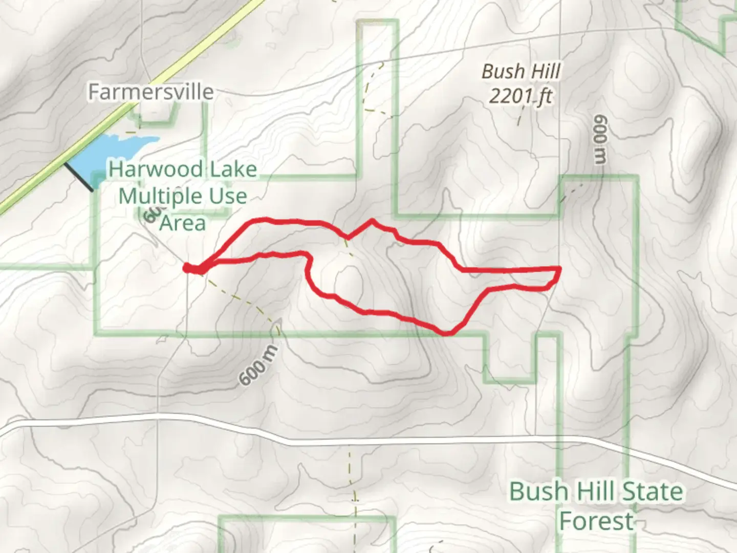 An image depicting the trail Finger Lakes via NCT and its surrounding area.